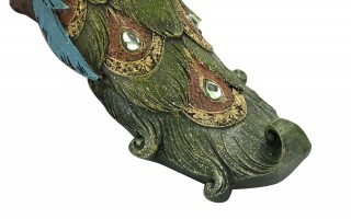 Figurka dekoracyjna Paw zielony 164731