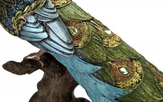 Figurka dekoracyjna Paw zielony 164731