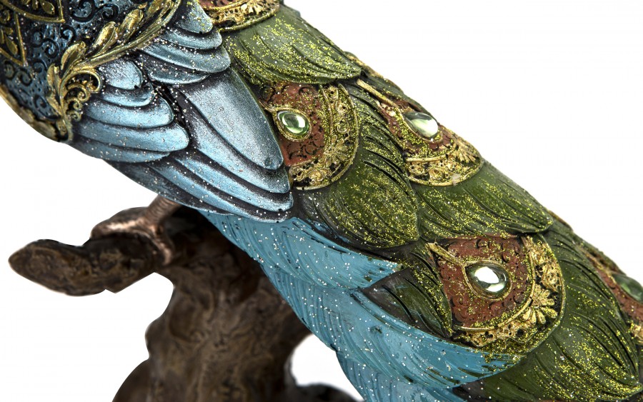 Figurka dekoracyjna Paw zielony 164731