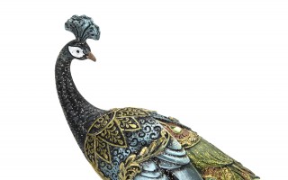 Figurka dekoracyjna Paw zielony 164731