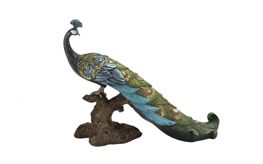 Figurka dekoracyjna Paw zielony 164731