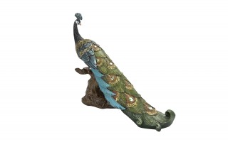 Figurka dekoracyjna Paw zielony 164731