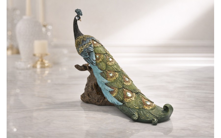 Figurka dekoracyjna Paw zielony 164731