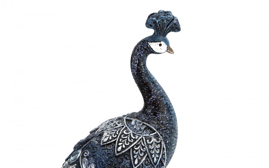 Figurka dekoracyjna Paw 40 cm niebieski 164730