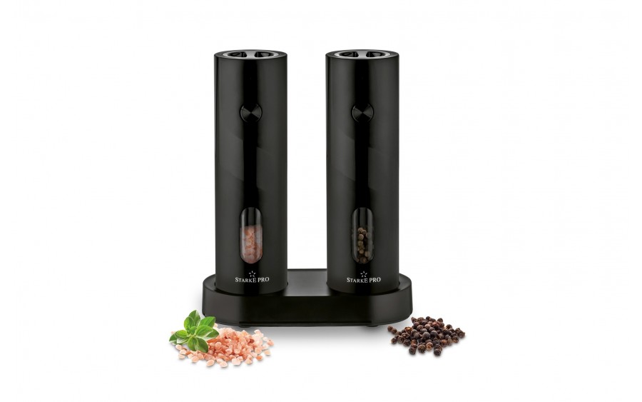 2 x Młynki elektryczne do soli i pieprzu Paros