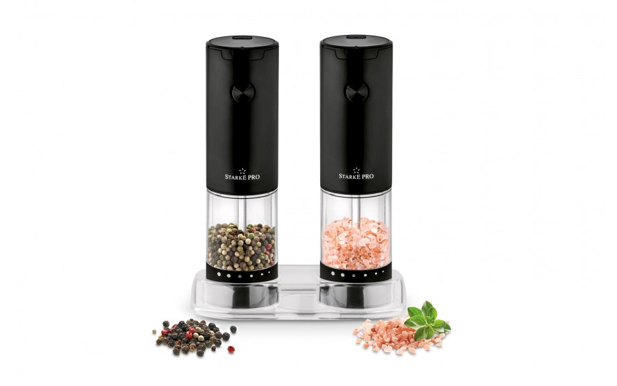 2 x Młynki elektryczne do soli i pieprzu Vis