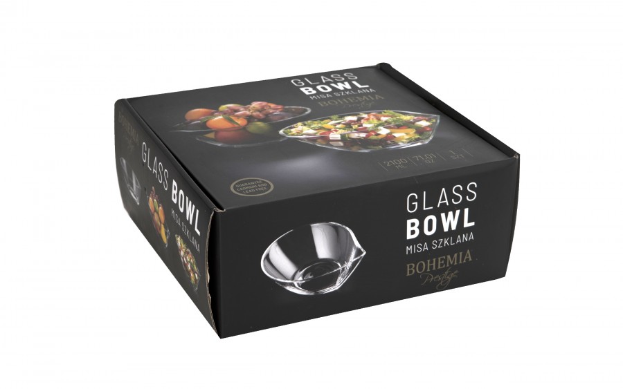 Salaterka szklana 24 cm Prestige Bohemia