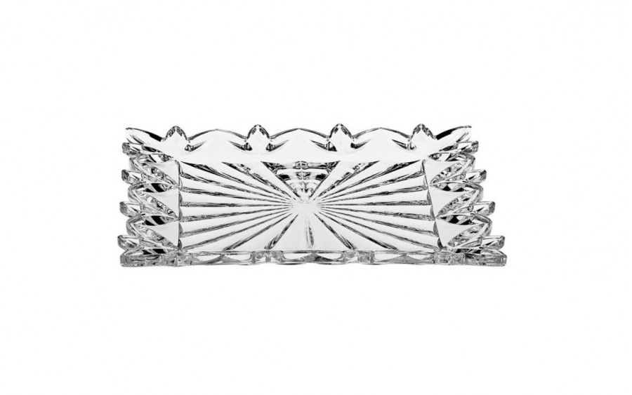 Talerz kryształowy deserowy 18,5 cm Pierced