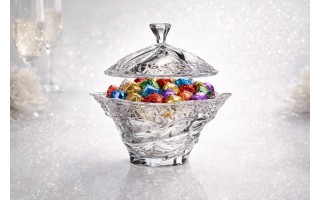 Bomboniera kryształowa 20,5 cm Flamenco Ice