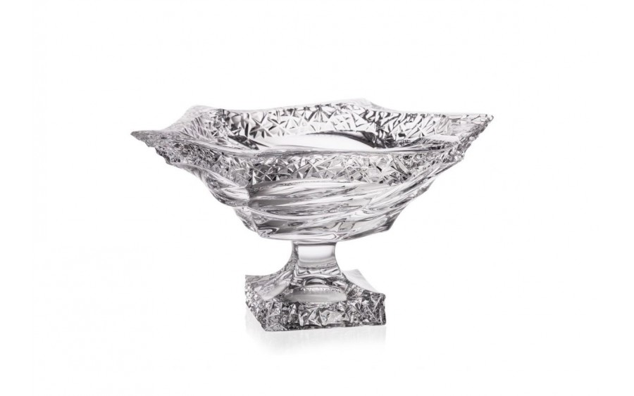 Misa kryształowa na nodze 33 cm Flamenco Ice