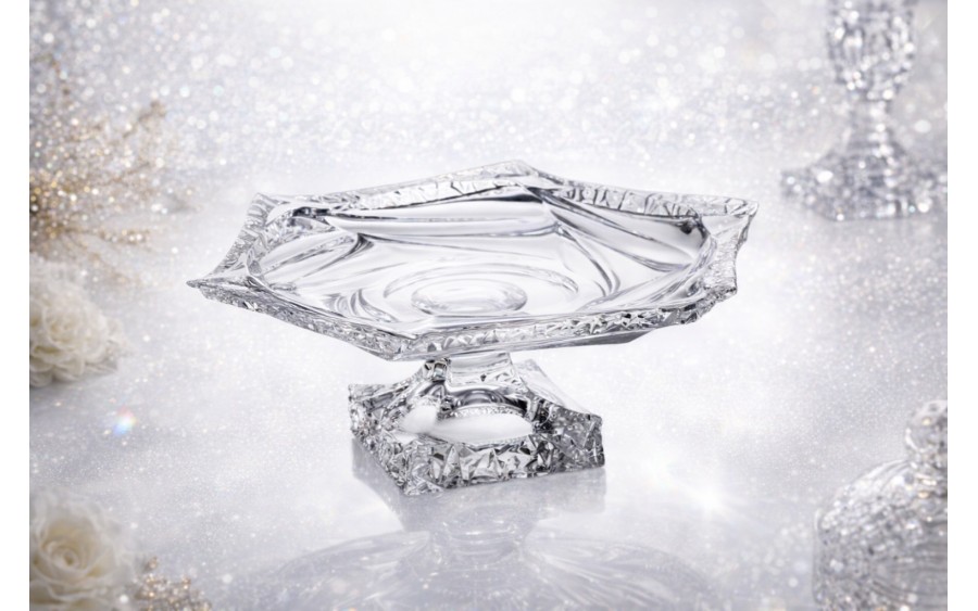 Patera kryształowa 33 cm Flamenco Ice