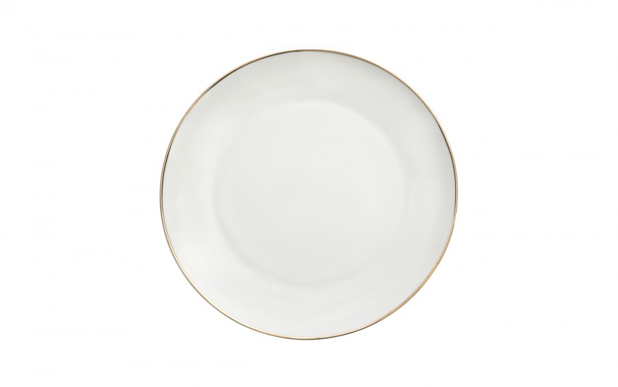 Talerz płytki obiadowy 26 cm Bella Złota Linia