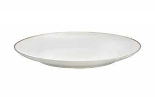 Talerz płytki obiadowy 26 cm Bella Złota Linia