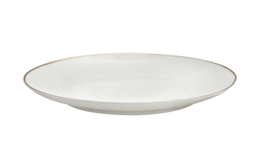 Talerz płytki obiadowy 26 cm Bella Złota Linia