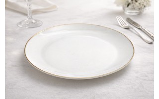 Talerz płytki obiadowy 26 cm Bella Złota Linia