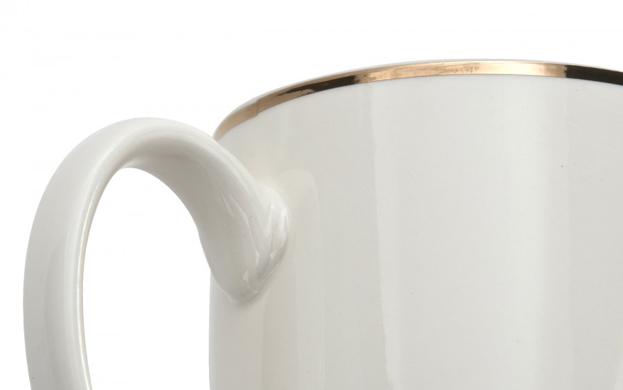 Kubek porcelanowy 400 ml Bella Złota Linia