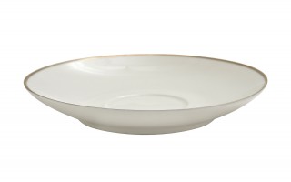 Filiżanka porcelanowa 370 ml ze spodkiem Bella Złota Linia