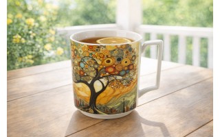 Duży kubek porcelanowy 750 ml Modern Tree