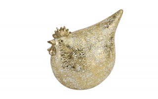 Figurka dekoracyjna Kogut 17,5x13x19 cm złota 15331