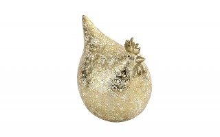 Figurka dekoracyjna Kogut 17,5x13x19 cm złota 15331