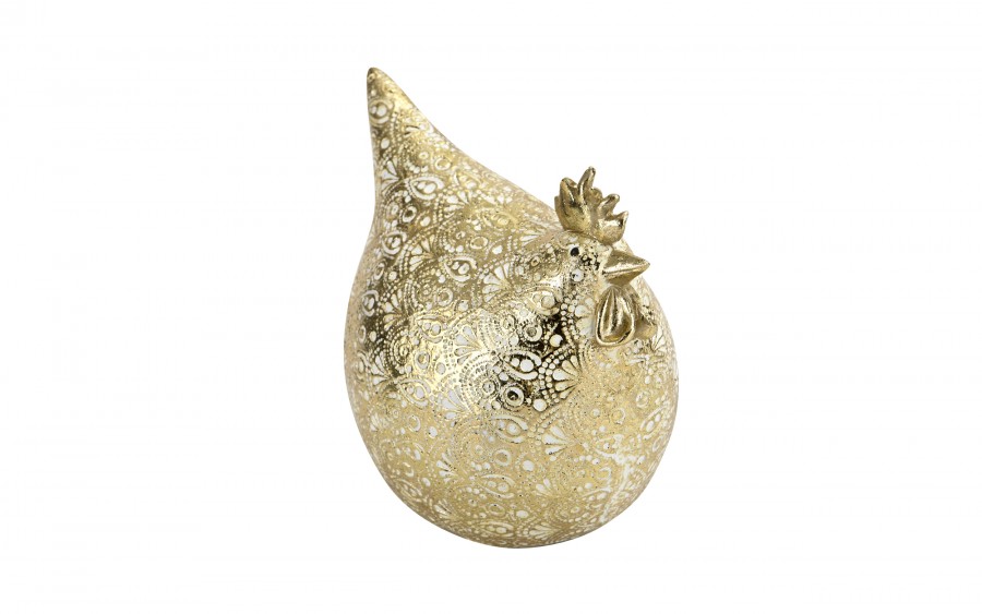 Figurka dekoracyjna Kogut 17,5x13x19 cm złota 15331
