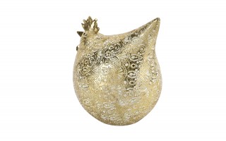 Figurka dekoracyjna Kogut 17,5x13x19 cm złota 15331
