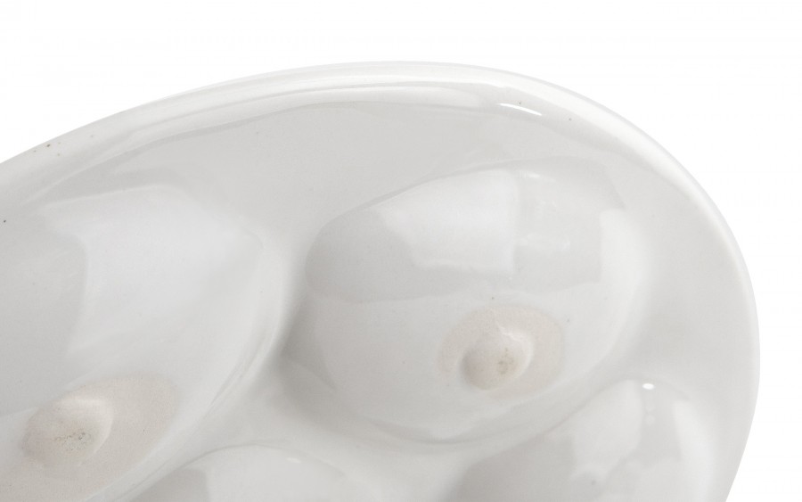 Talerz na jajka złoty królik 89010