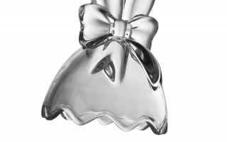 Pojemnik szklany Jajko z kokardką 17 cm otwierane