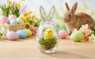 Pojemnik szklany jajko Wielkanocne 11,5 cm Małe