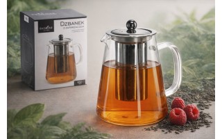 Dzbanek żaroodporny z zaparzaczem 950 ml Black Home Living