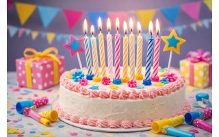 Świeczki urodzinowe 24 szt. kolorowe