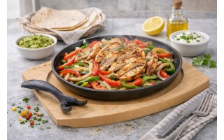 Patelnia żeliwna 22cm na desce