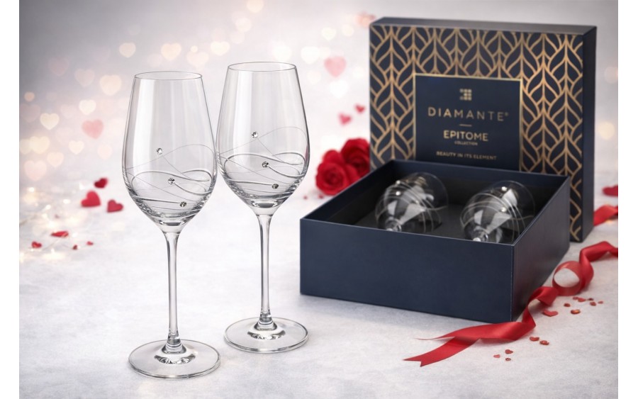 Komplet 2 Kieliszków do białego wina 360 ml Glitz