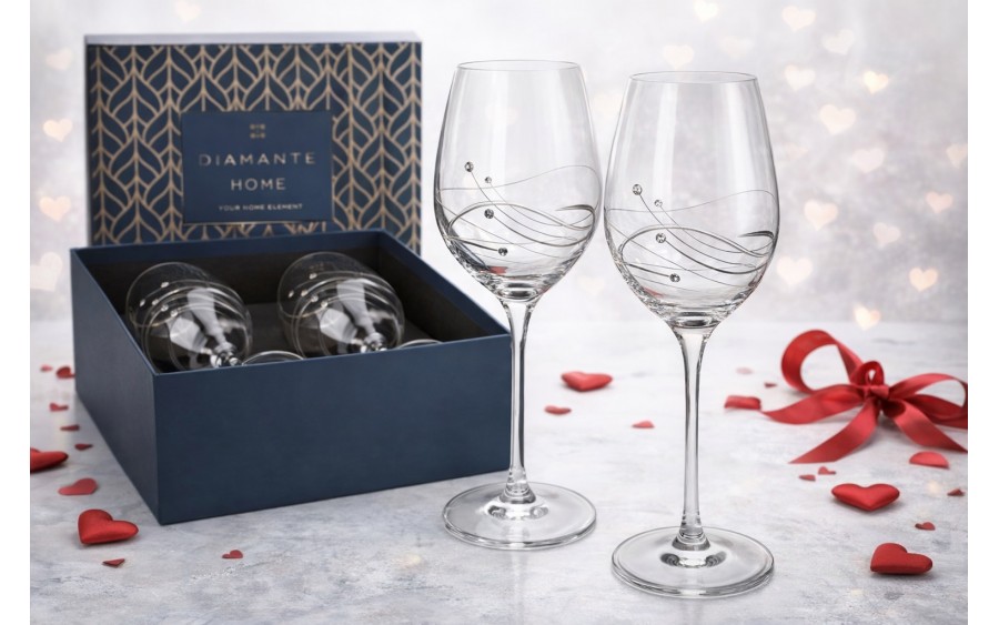 Komplet 2 Kieliszków do wina czerwonego 470 ml Glitz