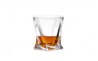 Szklanka kryształowa do whisky 340 ml  Quadro Bohemia