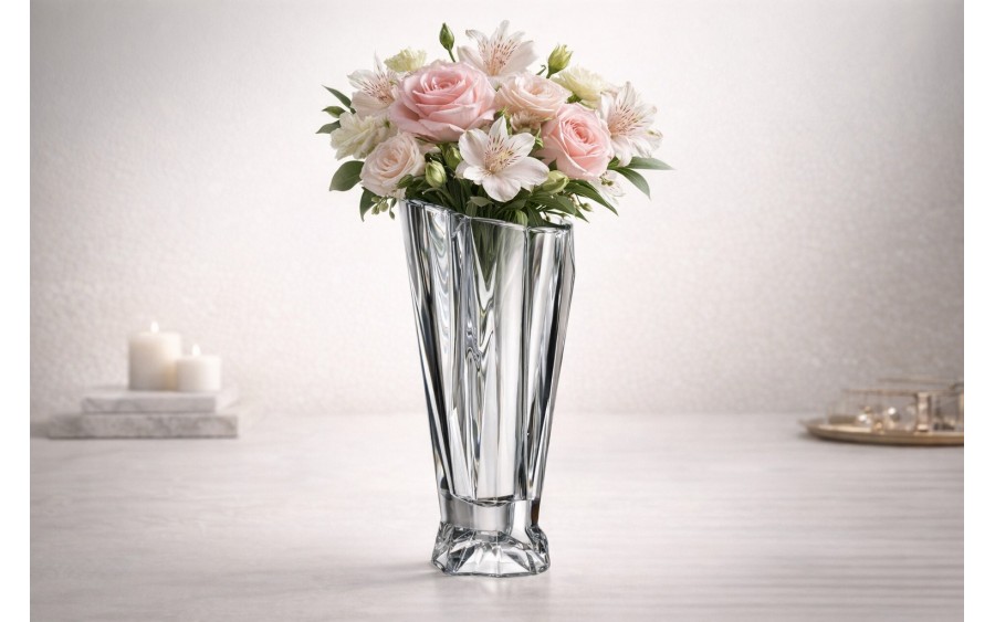 Wazon kryształowy 38 cm ENIGMA Bohemia Crystalite