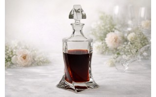 Karafka kryształowa 0,5 L  Quadro Bohemia