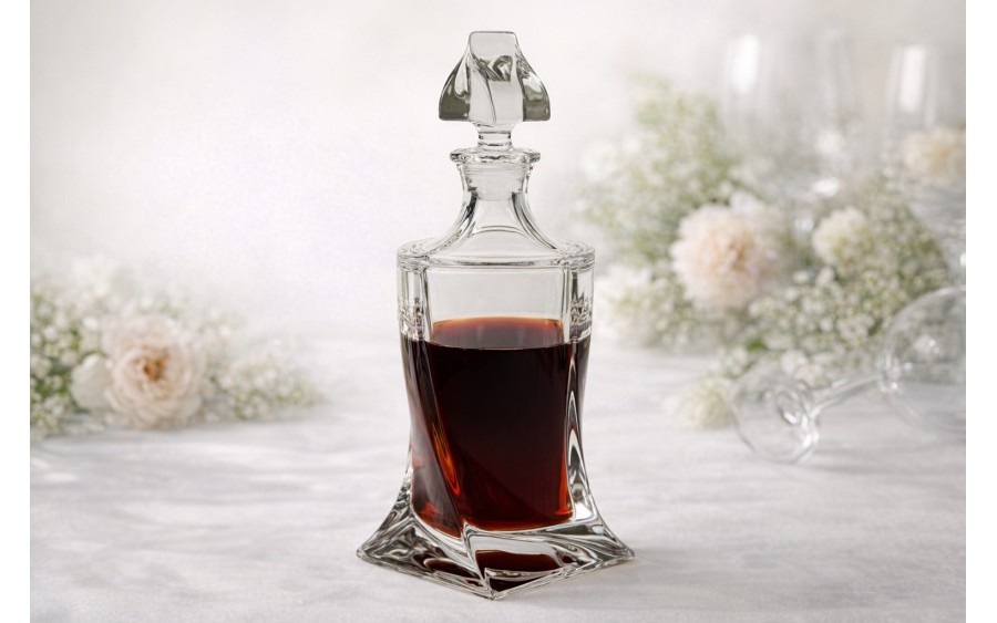 Karafka kryształowa 0,5 L  Quadro Bohemia