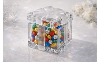 Bombonierka kryształowa Quadro Bohemia