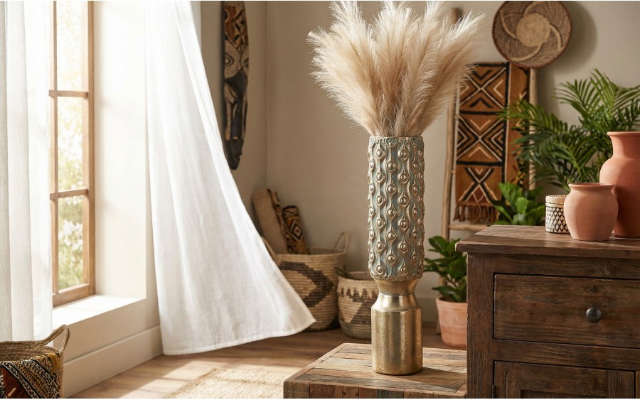 Wazon dekoracyjny 57,5 cm CX0494 metalowy