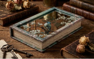 Pudełko szkatułka 27x18x5 cm Bird