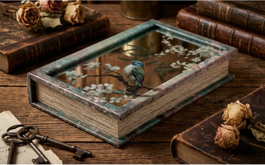 Pudełko szkatułka 27x18x5 cm Bird