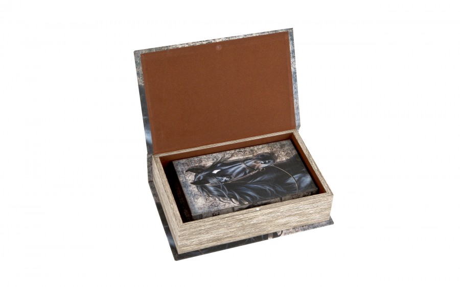 Zestaw 2 x Pudełko szkatułka Czarny Koń