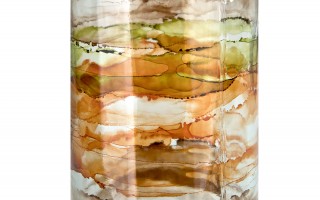 Butelka dekoracyjna 50 cm Watercolor brązowa F2042