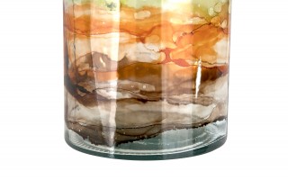 Butelka dekoracyjna 28 cm Watercolor brązowa F2042