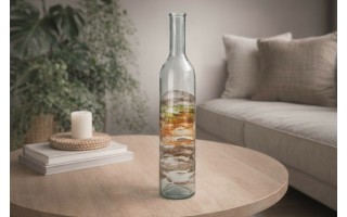 Butelka dekoracyjna 50 cm Watercolor brązowa F2042