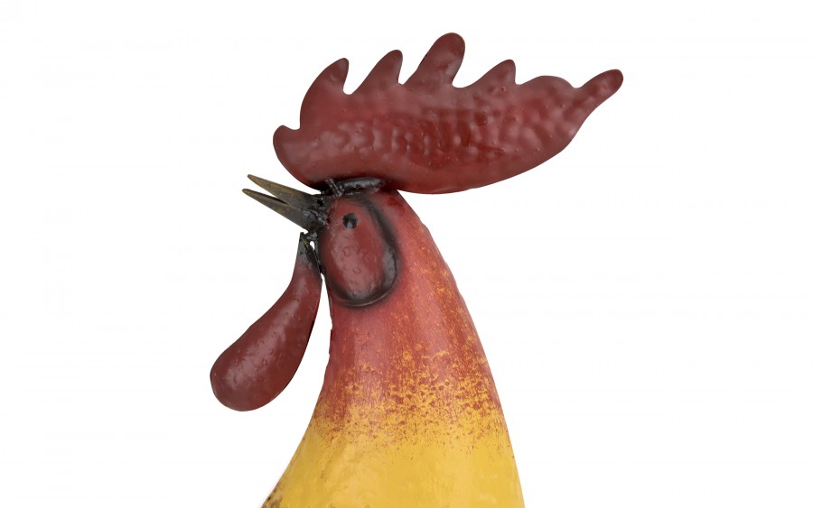 Figurka dekoracyjna Kogut 67 cm metalowy kolorowy