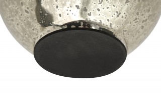 Ozdoba szklana Jajko srebrne 15 cm IR0127