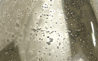 Ozdoba szklana Jajko srebrne 15 cm IR0127