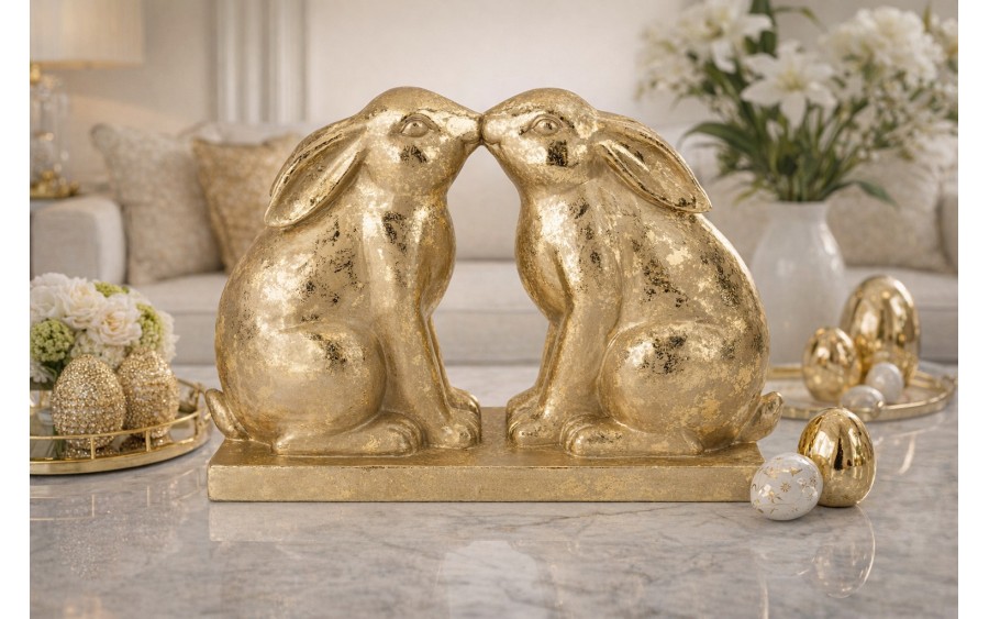 Figurka dekoracyjna 2 Zajączki 46 cm GJ0122